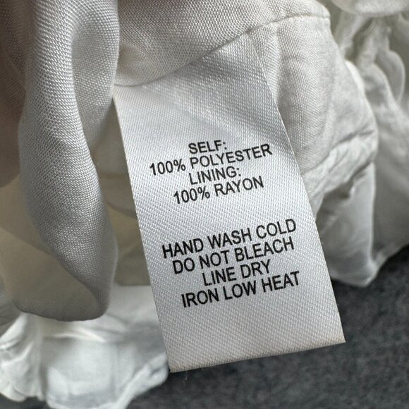 Lulus Dress Womens M White Polka Dot Sheer V Neck Babydoll Ruffle Coquette Y2K - Picture 6 of 10